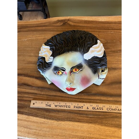 1997 Paper Magic Group Bride of Frankenstein Rubber Mask Universal Monsters - Picture 5 of 11